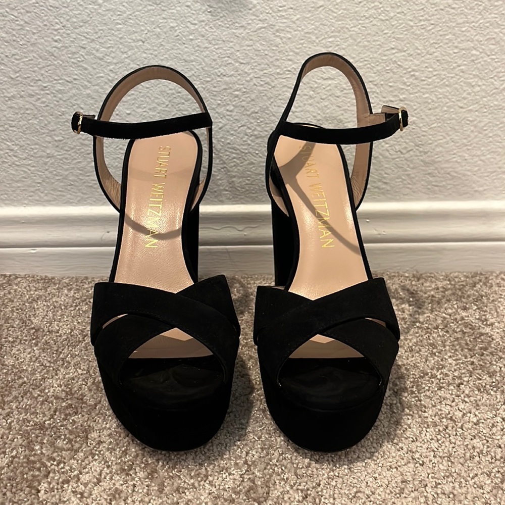 stuart weitzman soliesse black heel